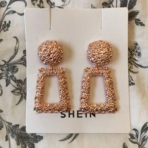 Rose gold earrings